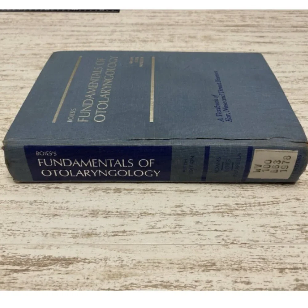 FUNDAMENTALS OF OTOLARYNGOLOGY Boies’s Adams Papaella 1978 Hardcover